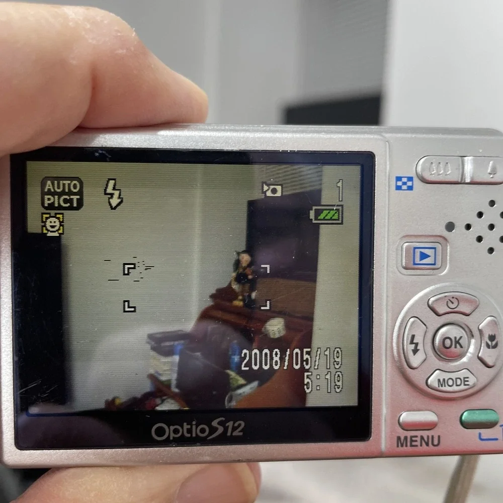 Pentax Optio S12 12MP Digital Camera 6x Zoom+New Battery-TESTED